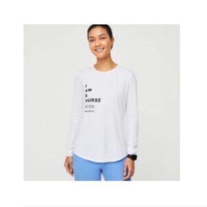 Women's I AM A Nurse - Longsleeve Underscrub - XS / White